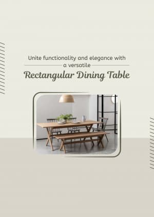 Dining Table promotional template