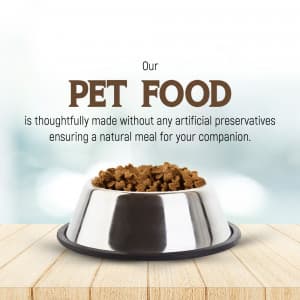 Pet Food promotional template