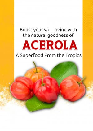 Acerola marketing poster