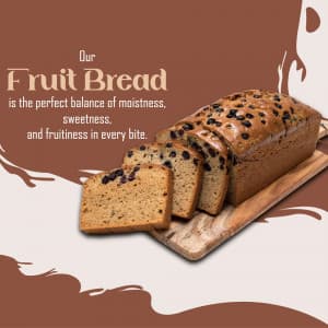 Fruit bread poster