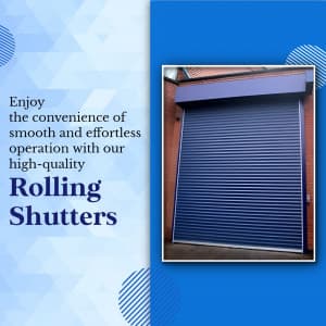 Rolling Shutters promotional template