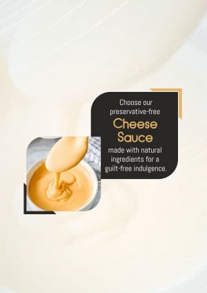 Cheese sauce banner