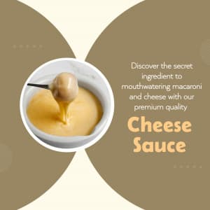 Cheese sauce flyer