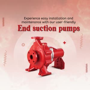 End suction pump business image