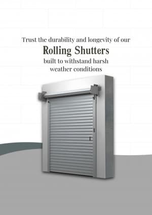 Rolling Shutters business banner