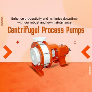 Centrifugal process pump business post