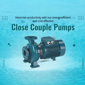 Close couple pump business flyer