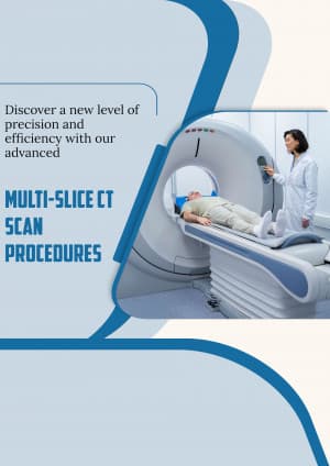Multi Slice CT Scan marketing poster