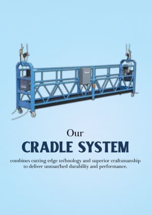 Cradle System business flyer