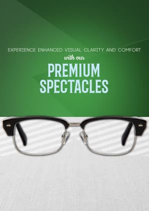Spectacles business template