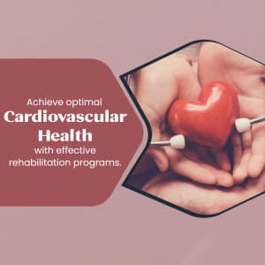 Cardiovascular & Pulmonary Rehabilitation promotional template