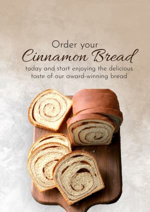 Cinnamon bread banner