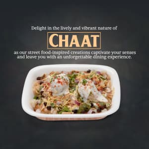 Chaat promotional template