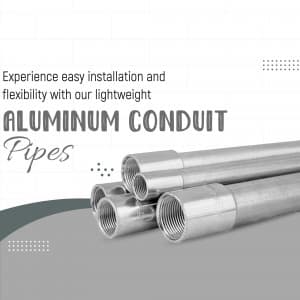 Conduit Pipe promotional template