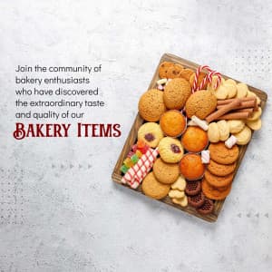 Bakery Items promotional poster