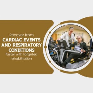 Cardiovascular & Pulmonary Rehabilitation marketing poster