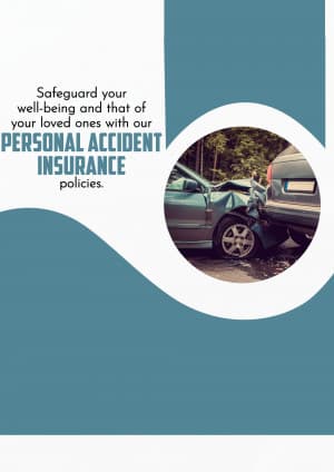 Personal Accident Insurance marketing poster