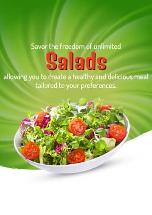 Salad business banner