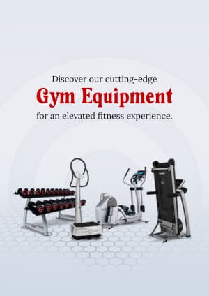 Gym Equipment business template