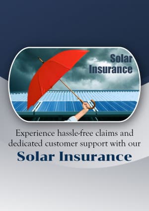 Solar Insurance business template