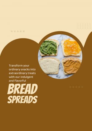 Bread spreads marketing poster