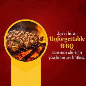 Unlimited BBQ business flyer