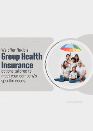 Group Health Insurance marketing poster