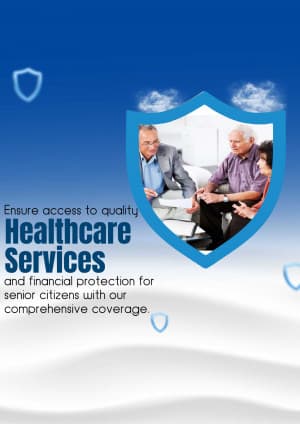 Senior Citizen Health Insurance business flyer