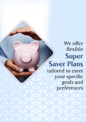 Super Saver Plans marketing poster