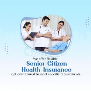 Senior Citizen Health Insurance marketing poster