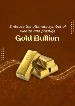 Gold Bullion business template