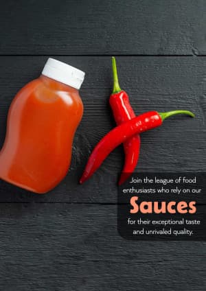 Sauce marketing poster