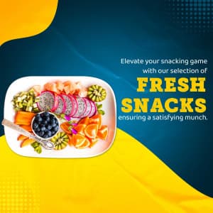 Fresh Snacks marketing poster