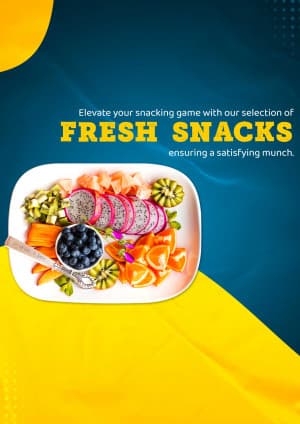 Fresh Snacks marketing post