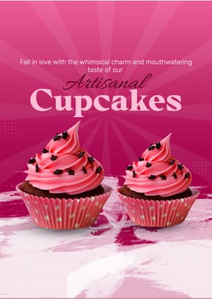 Cupcakes marketing poster