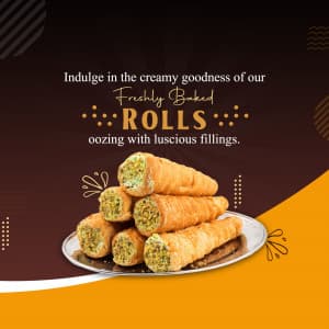 Cream Roll marketing poster