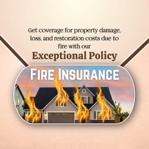 Fire Insurance Policy business flyer
