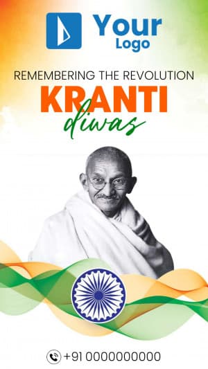 Kranti Diwas Insta Story Social Media post