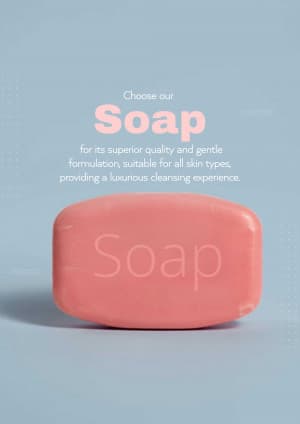 Soap business banner