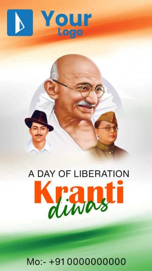 Kranti Diwas Insta Story banner