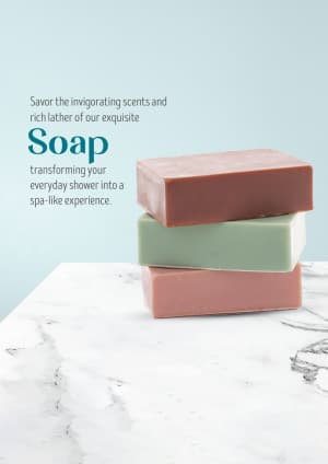 Soap marketing poster