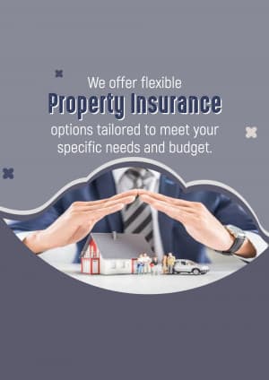 Property insurance promotional template