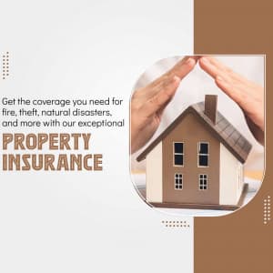 Property insurance promotional poster