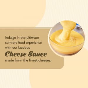 Cheese sauce marketing post