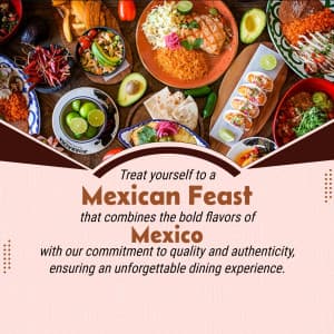Mexican Cuisine flyer