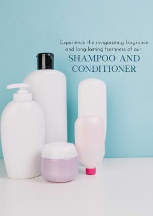 Shampoo & Conditioner marketing poster