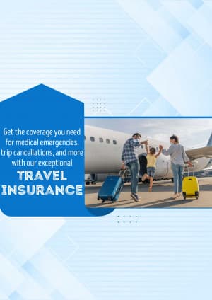 Travel insurance promotional poster