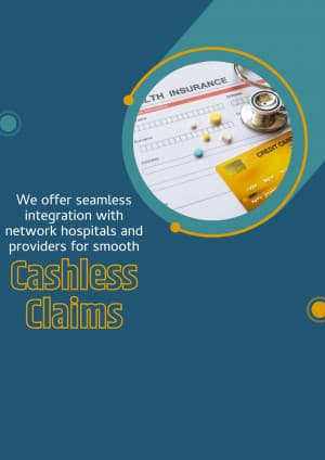 Cashless Claim business flyer