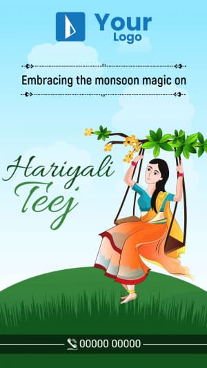 Hariyali Teej Insta Story post