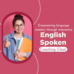 Spoken English Classes promotional template